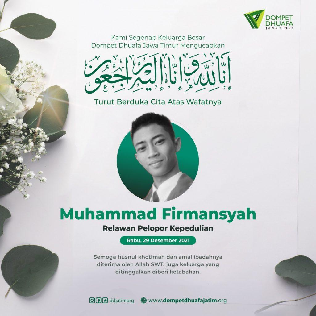 Selamat Jalan, Firman, Kawan Relawan
