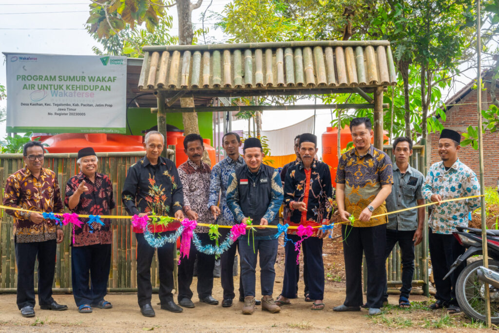 DOMPET DHUAFA JATIM RESMIKAN SUMUR WAKAF DI DESA KASIHAN, 62 KEPALA KELUARGA KINI MILIKI AKSES AIR BERSIH