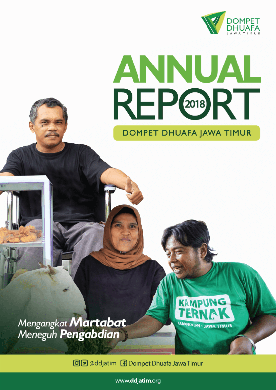 Sampul Annual Report 2018 Dompet Dhuafa Jawa Timur