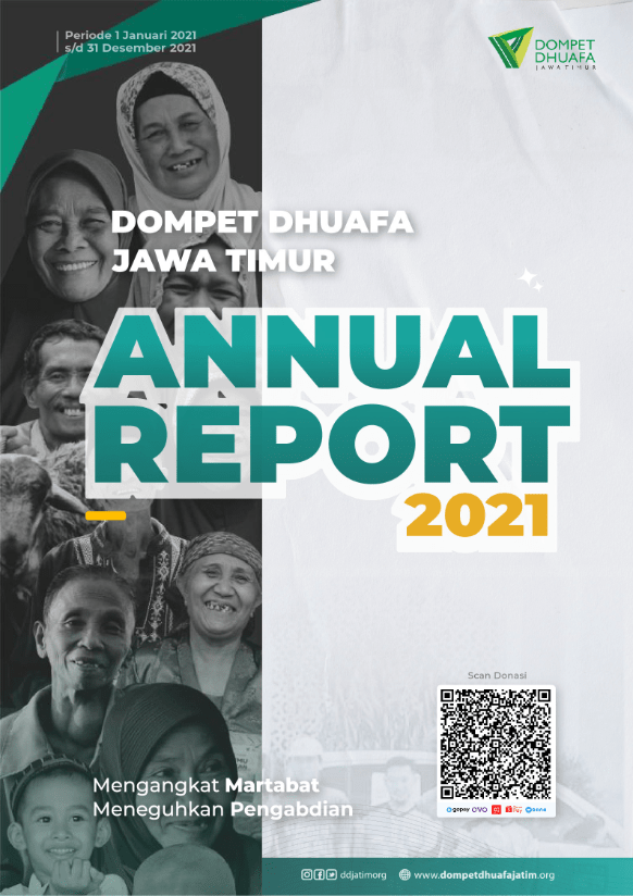 Sampul Annual Report 2021 Dompet Dhuafa Jawa Timur