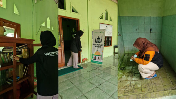 YUK RAWAT MASJID: DDV MADIUN BERSIHKAN RUMAH IBADAH DI GAJAHAN JELANG RAMADAN