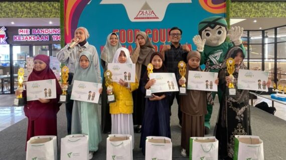 60 TAHFIDZ CILIK GEMA AL-QUR’AN DI PLAZA SURABAYA, SEMARAKKAN MAULID NABI